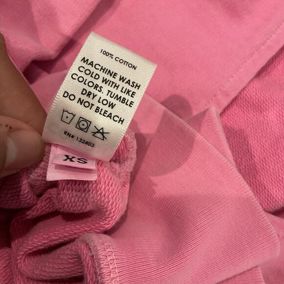 Cotton Citizen Dress backless XS Pink Cotton Sweater Mock Crew Neck Open Back - Picture 10 of 11